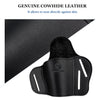Kosibate 1911 Holster OWB, Leather Belt Gun Holster Fits All 1911 Style Handguns - Colt 1911 - Sig Sauer - Kimber - Remington - Ruger & More