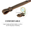 Kosibate Leather Gun Sling, Gun Shoulder Strap for Rifle Shotgun 1" Wide Tactical Universal Cowboy Hunting Brown