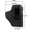 Kosibate Leather IWB Holster for Glock 19 23 43 26 / S&W M&P Shield 9mm /Sig  P229 P320 P328/Springfield XD & XDS All Similar Sized Handguns