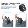 Kosibate 1911 Holster OWB, Leather Belt Gun Holster Fits All 1911 Style Handguns - Colt 1911 - Sig Sauer - Kimber - Remington - Ruger & More